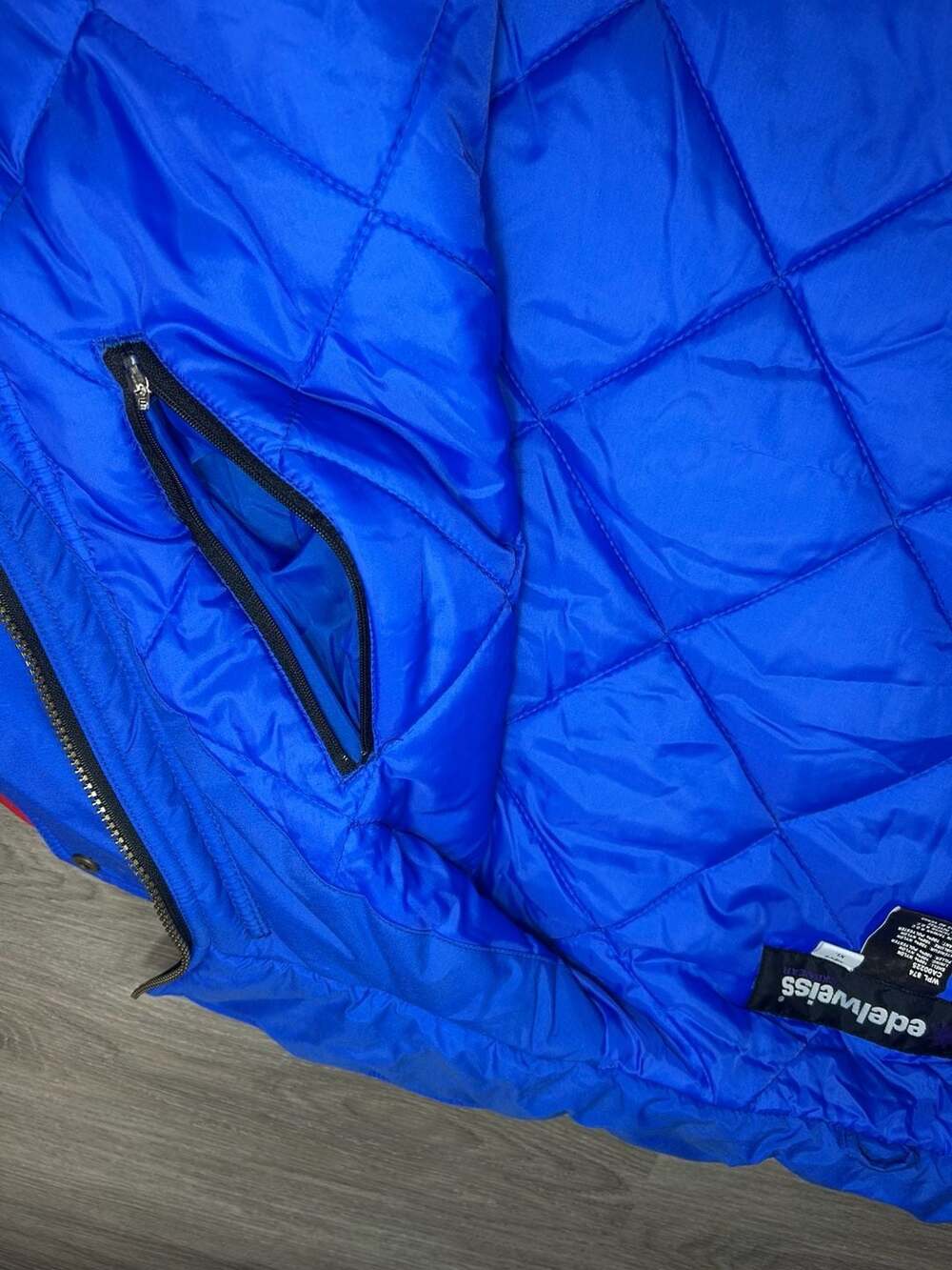 Vintage 1980s Edelweiss Colorblock Ski Jacket Men's XL - Picture 10 of 13